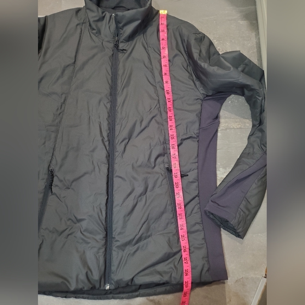 Icebreaker Merinoloft Gray Lightweight Puffer Jacket. L. Merino Wool Blend. Flaw - Picture 16 of 16